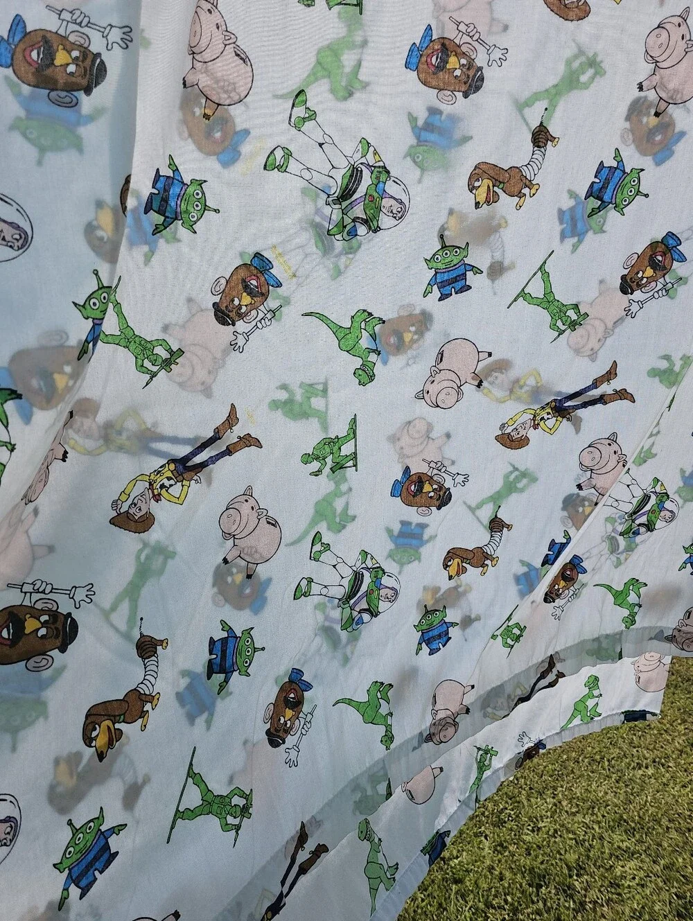 1995 Hasbro Disney Toy Story Twin Sheet Set - Flat & Fitted - Vintage